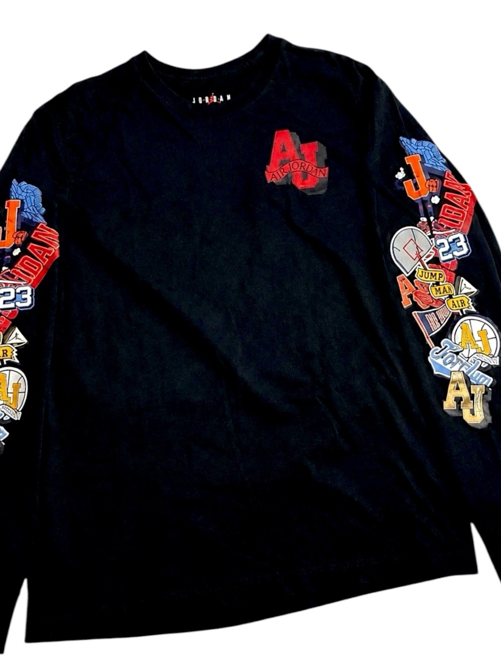 Jordan AJ23 Long Sleeve Graphic T Shirt Men’s Medium Black Jumpman Streetwear